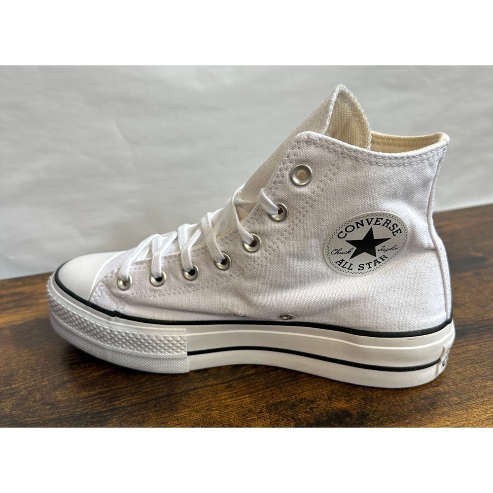 Converse Chuck Taylor All Star Platform High White Shoes 560846F Womens Size 8.5 - Picture 3 of 16